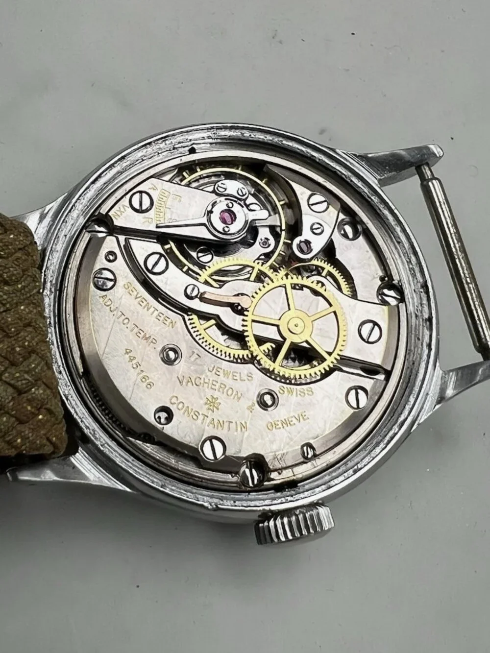 Vacheron Constantin Men's Watch Swiss Manual Wind 1930's-1940's Steel Case 35mm